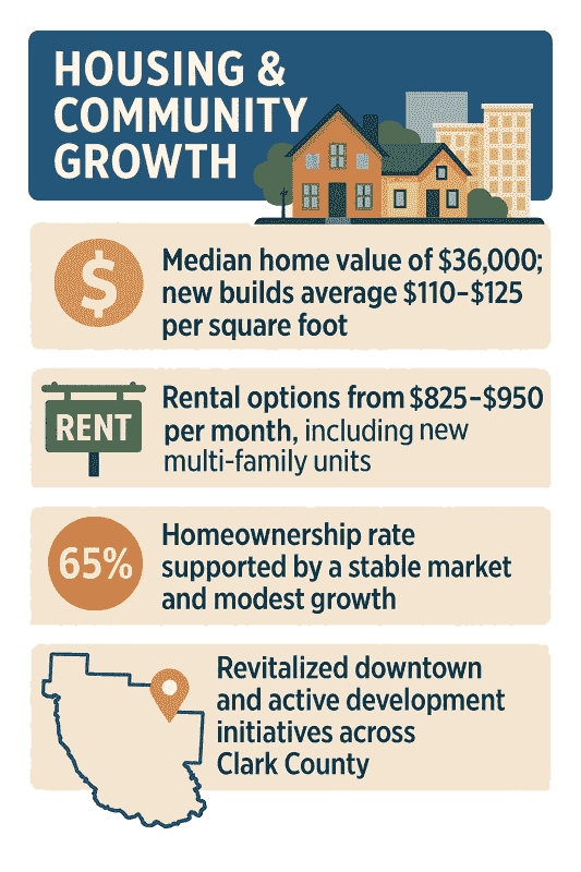 Infographic of Clark County housing
