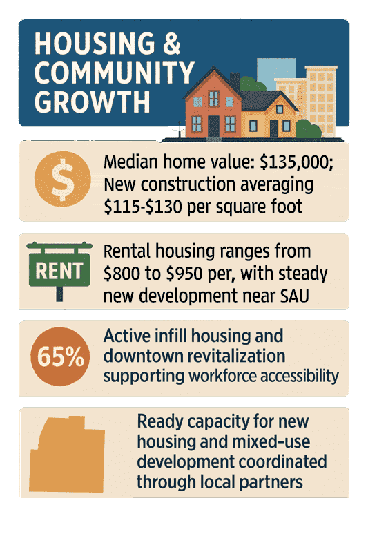 Infographic of Columbia County Housing