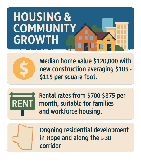 Infographic of Hempstead County housing