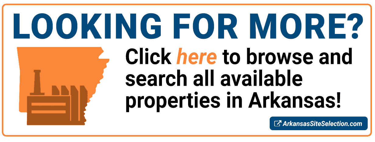 Browse and search all available properties at Arkansas Site Selection Center